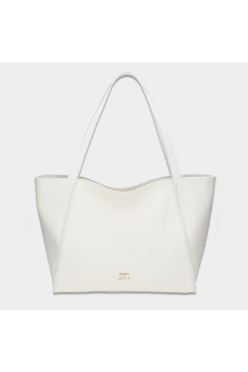 Velká shopper se zipem Louvre offwhite/zlato